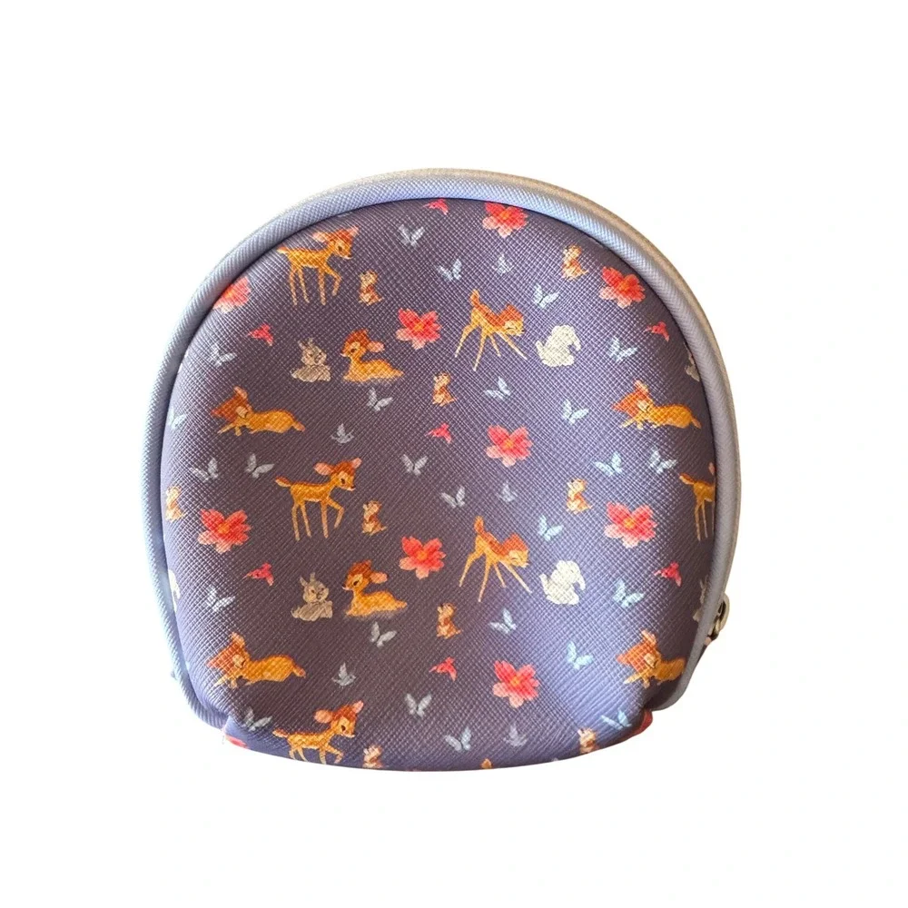 Disney‎ Bambi Thumper Floral Cosmetic Makeup Bag Pouch Lavender